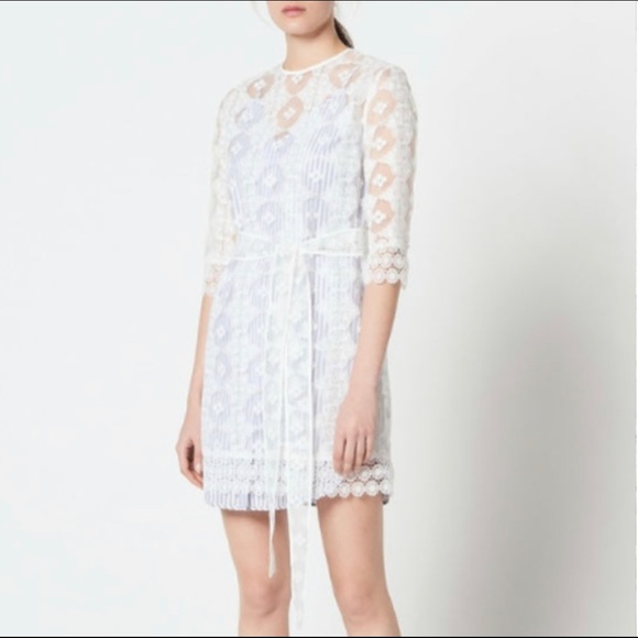 Sandro Paris All Over Lace Mini Layered Dress - Picture 3 of 9